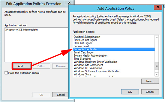 PKI Server Authentication Policy