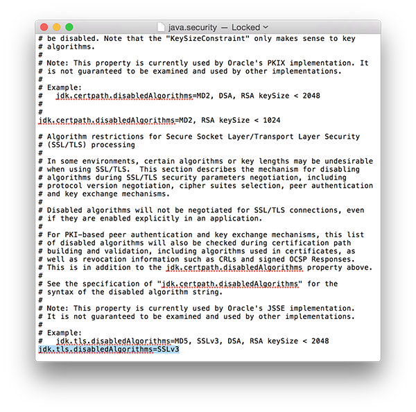 MAC OSX java.security