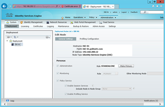 Cisco ISE NFR logged in
