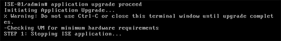 Upgrade Cisco ISE Proceed