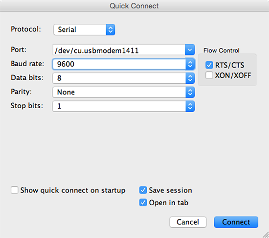 mac osx secureCRT Cisco USB console