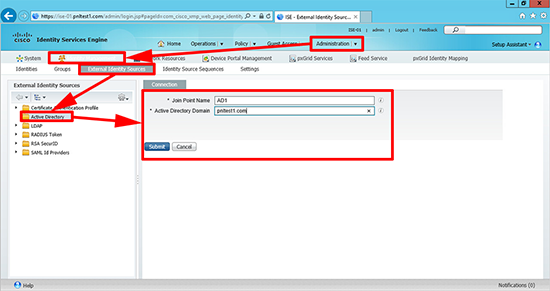 Cisco ISE 802.1x Identity Sources