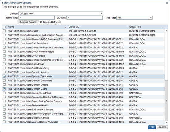 Cisco ISE 802.1x Domain Groups