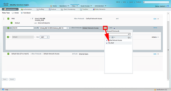 ISE 802.1x - Authentication PEAP