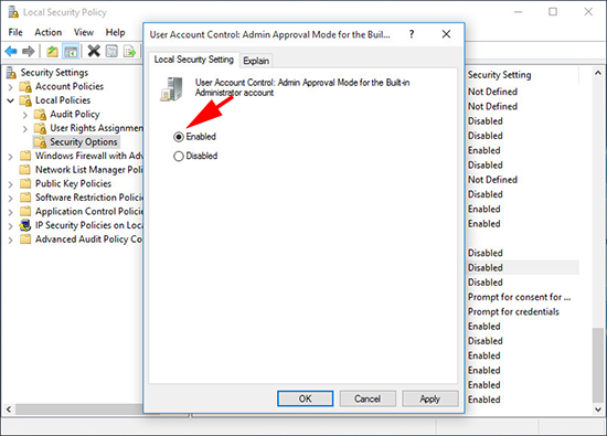 Windows 10 Admin Approval Mode