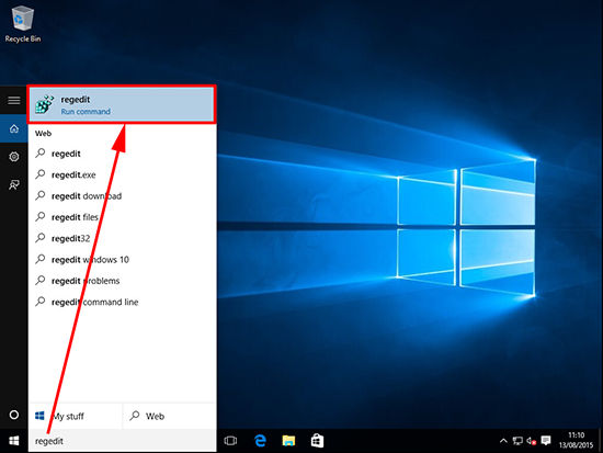Windows 10 Registry Editor