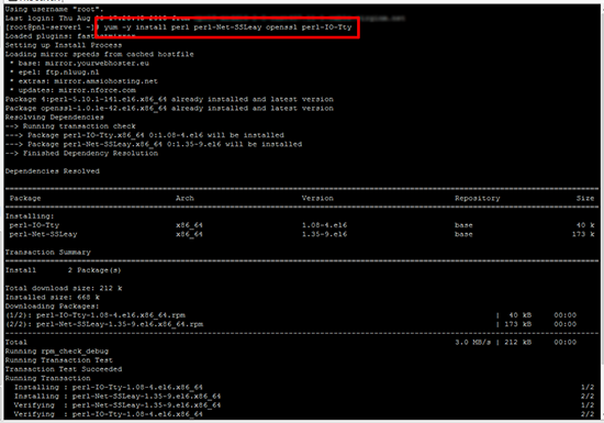 webmin install perl