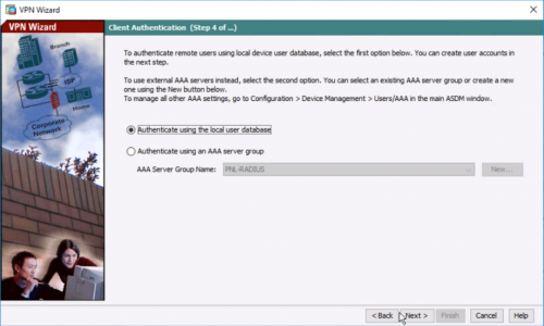 L2TP Windows 10 LOCAL Authentication