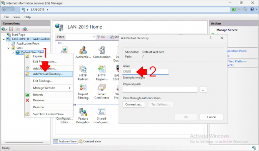 Setup a CRL - IIS Setup