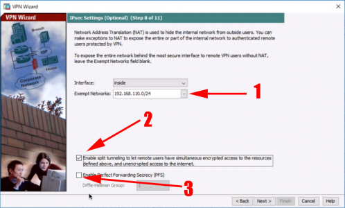 L2TP Split Tunneling and PFS