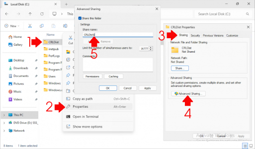 Setup a CRL - IIS Folder