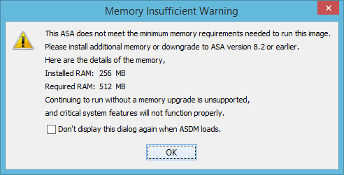 ASDM Memory Error