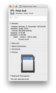 Mac OSX Get SD Size