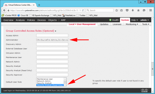 Group Authentication firesight