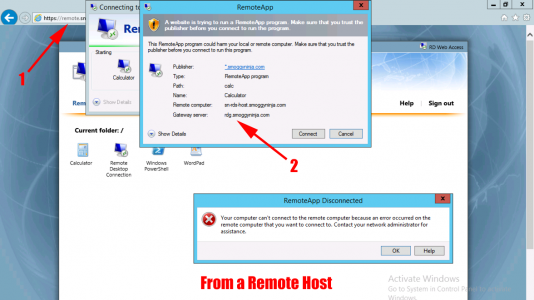 RD Web Connection Error