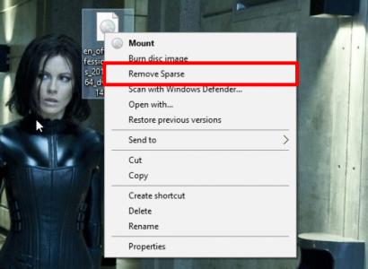 ISO Remove Sparse
