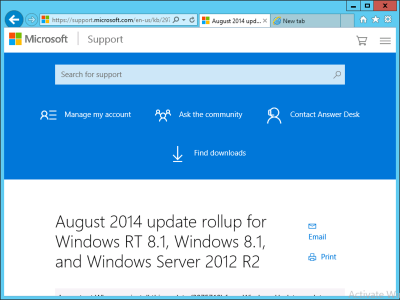 Javascript enabled server 2012