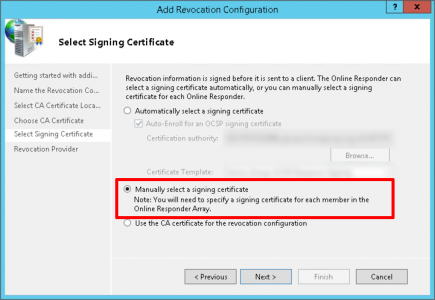 Manually Select Signing Certificate