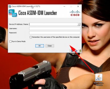 Run Cisco ASDM in Windows 10