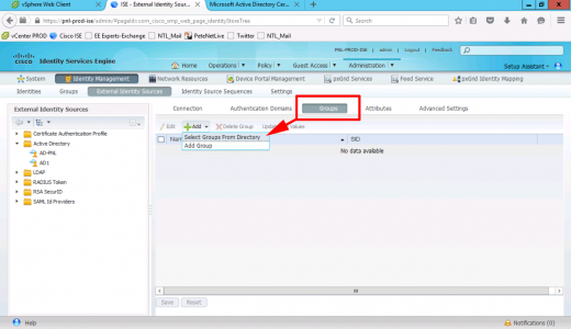 AD Groups in Cisco ISE