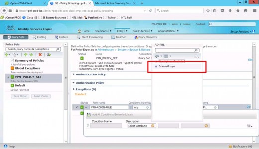 ISE External Group Authentication