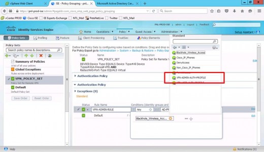 ISE Authentication Profile