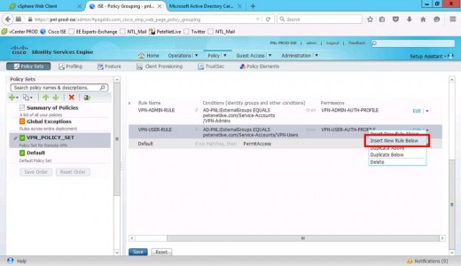 Cisco ISE New Rule