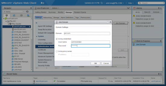 ESXi Join AD Domain