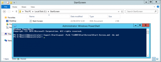 2012 Export Custom Start Screen to XML