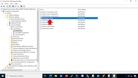 Track Failed Logon Groupo Policy Auditing