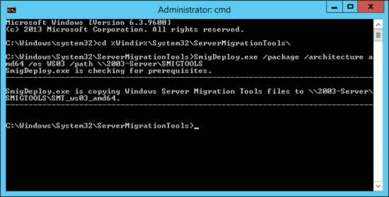Deploy Server 2012 File Migraiton Tools