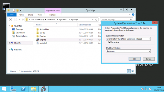 Sysprep Windows Server