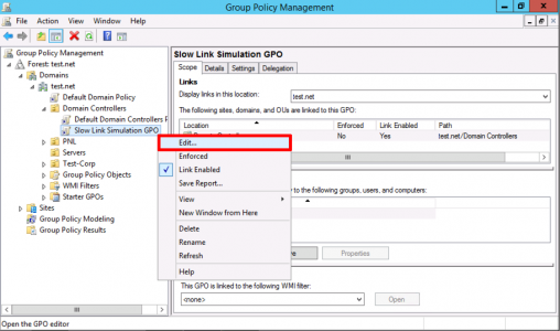 edit existing group policy
