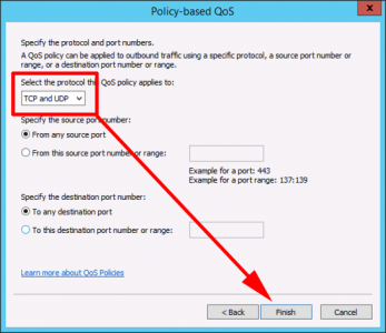 GPO to Qos TCP and UDP