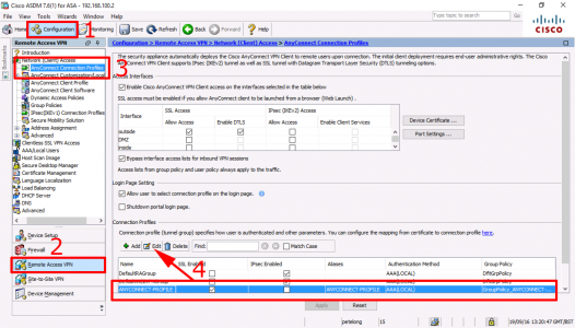 AnyConnect Split-Tunnel Profiles