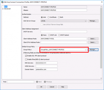 AnyConnect Group-Policy