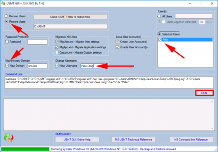 USMT Restore Local Profiles