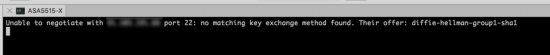 Mac SSH Error no matching key exchange