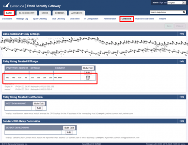 Add Exchange to Barracuda