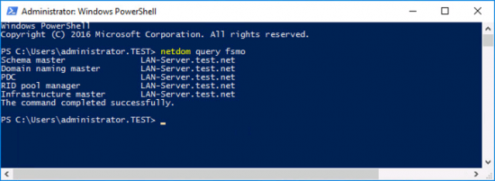 Locate FSMO Roles PowerShell