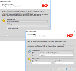ncp vpn group authentication settings