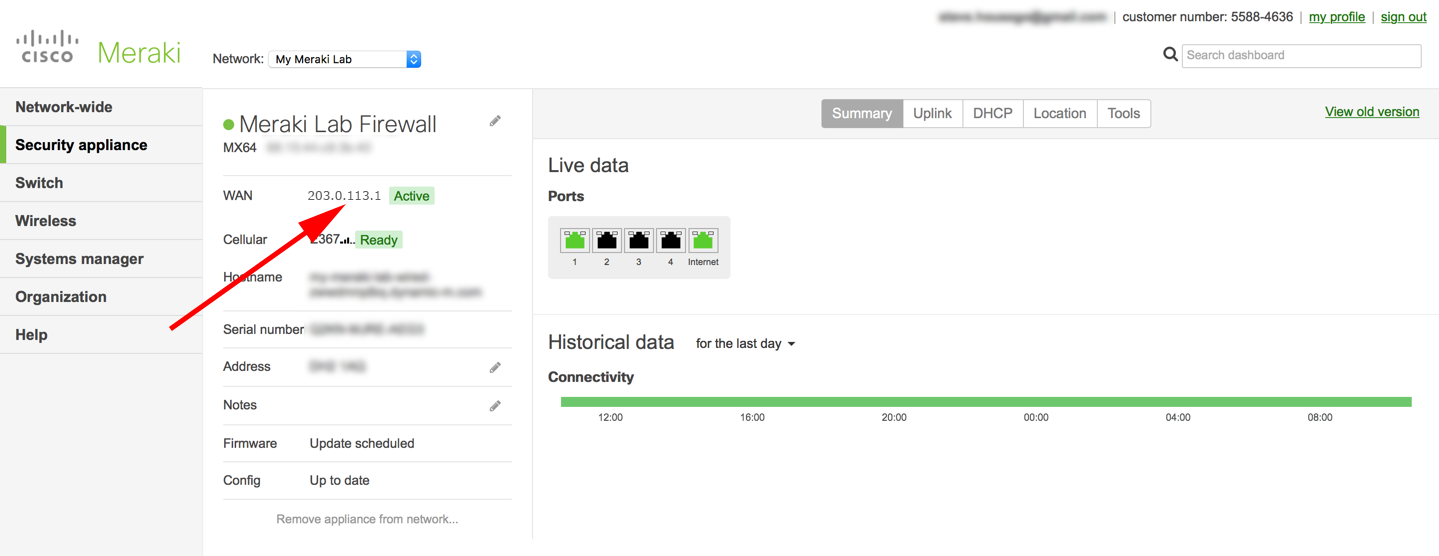 meraki-static-route