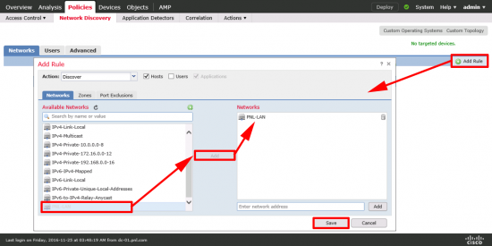 Default Discovery Rule FMC