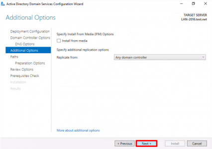 2016 Active Directory Install From Media