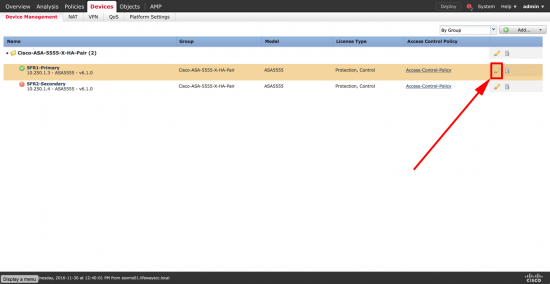 Allocate FirePOWER License