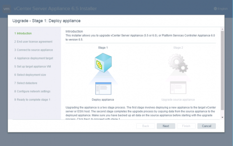 Deploy vCenter Appliance