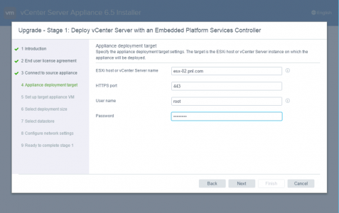 ESX Target Host