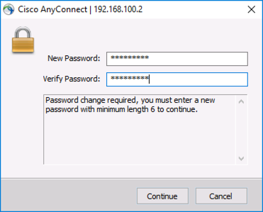 Cisco Change Domain Password via VPN