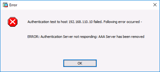 AAA Server has been removed