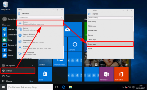 Windows 10 Default Applications